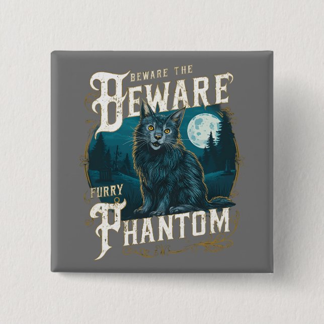 Victorian Gothic Maine Coon Mysterious Nightt Knapp (Framsida)