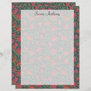 Victorian Gothic Perfekt Red & Fuchsia Ro Papper