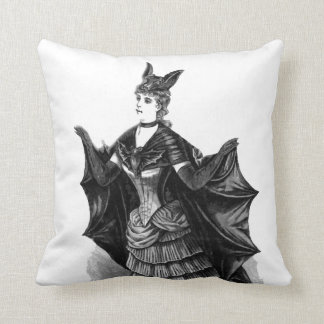 Victorian/gotisk Batgirl dräkt, 20" dekorativ Kudde