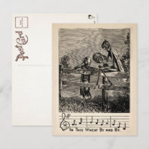 Victorian Grashopper Sång vycard