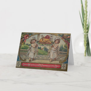 Victorian grillat Turkiet thanksgivingkort Helgkort