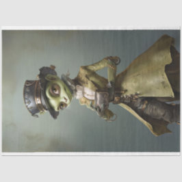 Victorian Grönt Cricket Decoupage