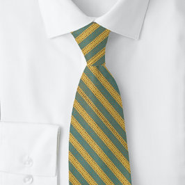 Victorian Grönt Gult Rand Teal Classy Slips