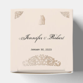 Victorian Guld Filigree Bröllop Presentaskar