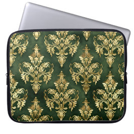 Victorian Guld on Emerald Laptop Fodral