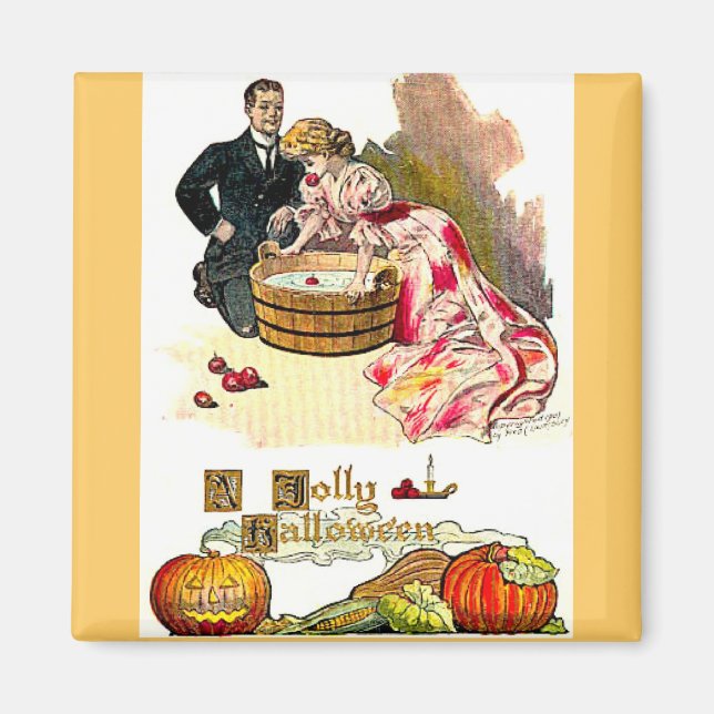 Victorian Halloween Couple Magnet (Framsidan)