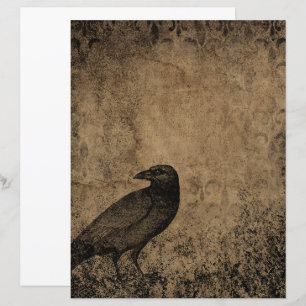 Victorian Halloween Gothic Raven-Papper