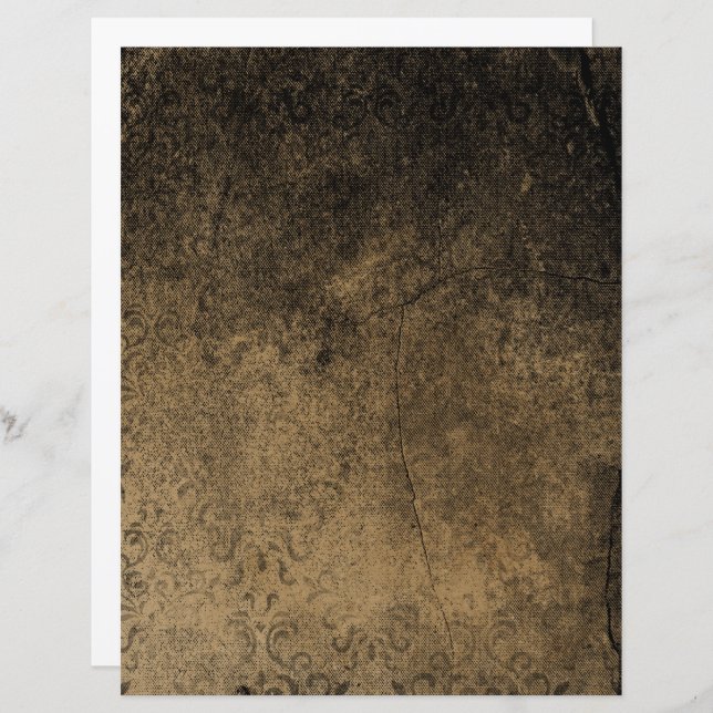 Victorian Halloween Gothous Scrapbook Papper | Spo (Fram/baksida)