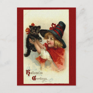 Victorian Halloween Hälsning vykort