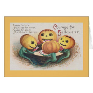 Victorian Halloween-hälsningskort Hälsningskort