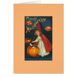 Victorian Halloween-hälsningskort Hälsningskort