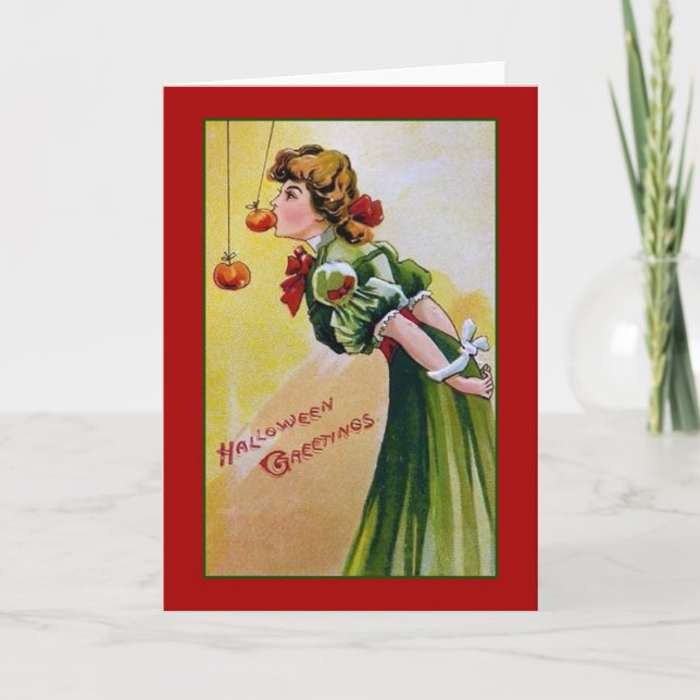 Victorian Halloween-hälsningskort Kort (Framsida)