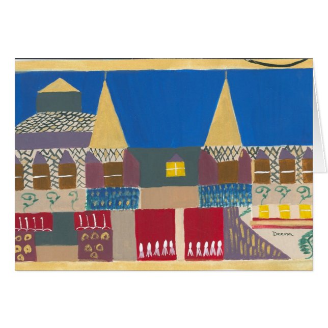 Victorian Hälsningskort (Framsidan Horizontal)