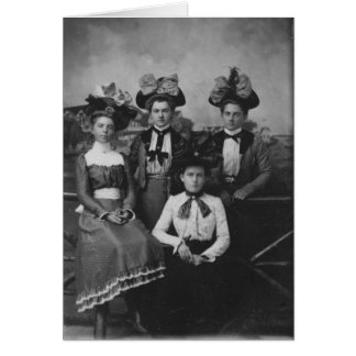 Victorian Hatty Girls Hälsningskort