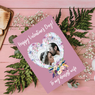 Victorian Heart-Blommigten Glad Alla hjärtans dag- Helgkort