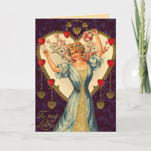Victorian Heart's Desire Helgkort