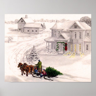 Victorian Helgdag Home Print Poster