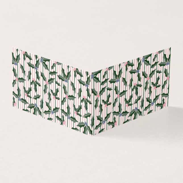 Victorian Holly Helgdag Gift-höljeskort Kort (Utsida)