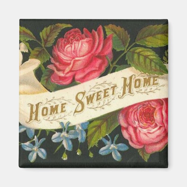 Victorian Home Sweet Home Ro Magnet (Framsidan)