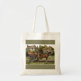 Victorian Horse Drawn Apple Cart Tygkasse