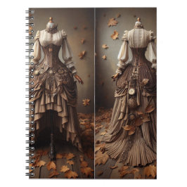 Victorian Höst löv Mode Design Anteckningsbok