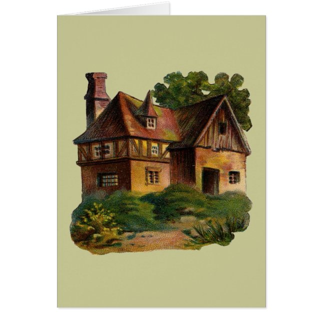 Victorian House Hälsningskort (Framsidan)