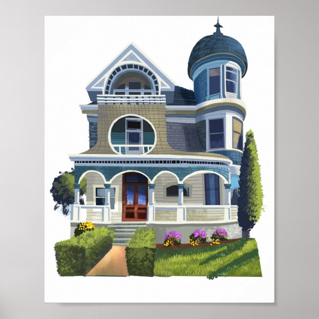 Victorian house poster (Framsidan)