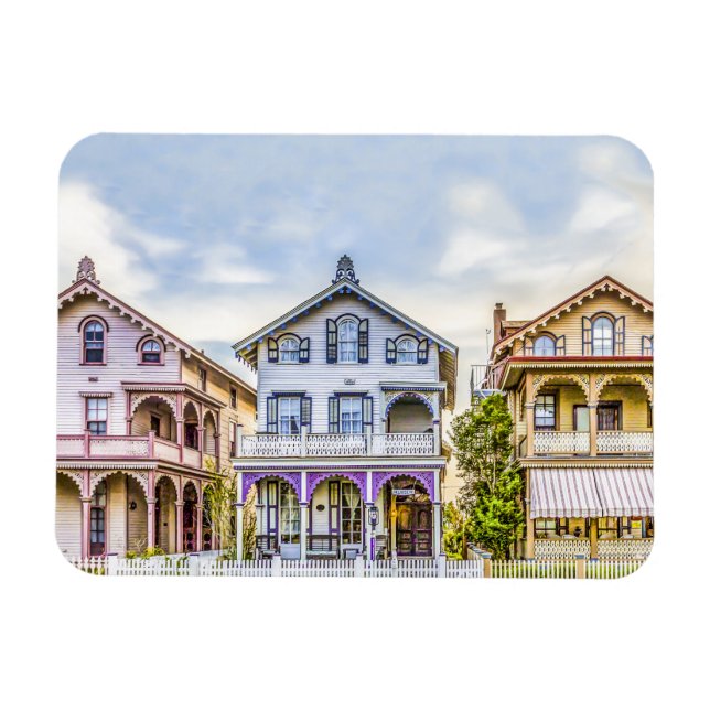 Victorian House Row Magnet (Horisontell)