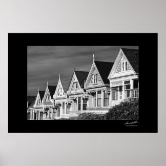 Victorian Houses på Steiner Street, Alamo Square Poster