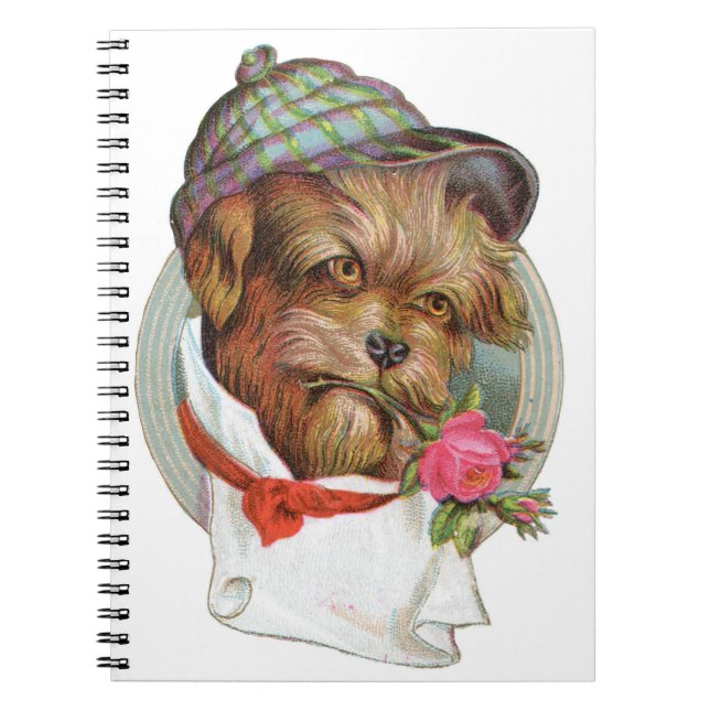 Victorian Hund fotopatbok för Spiral Anteckningsbok (Framsidan)