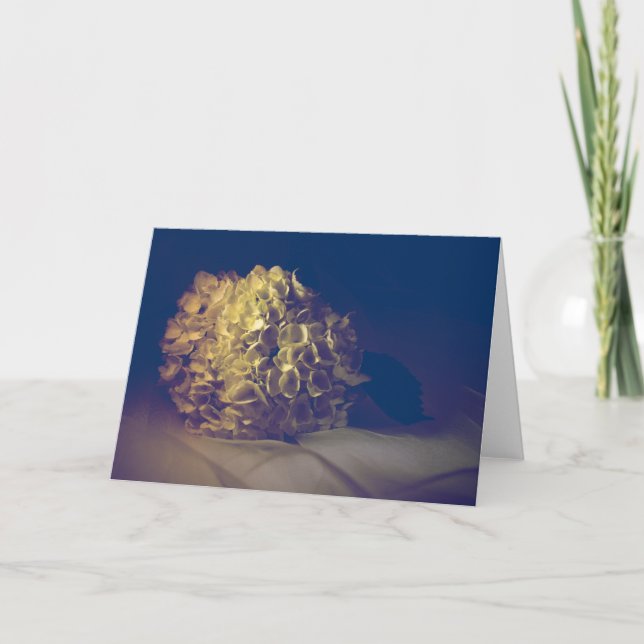 Victorian Hydrangea valfri Tillfälle Blank Inside Helgkort (Framsida)