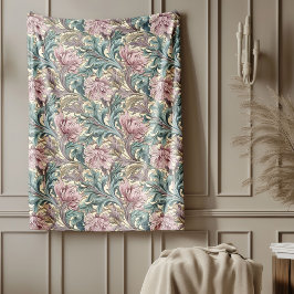 Victorian-Inspired Blanket Morris Timless Mönster Fleecefilt