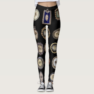 Victorian inspirerad älskare ögon, original- kon leggings