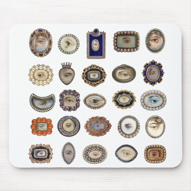 Victorian inspirerad älskare ögon, original- konst musmatta (Framsidan)