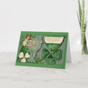Victorian Irish Memories St. Patrick's Day Card Kort