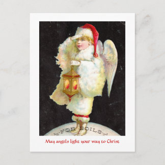 Victorian jul Angel Helg Vykort