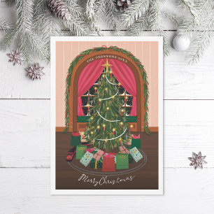 Victorian jul Kväll Julkort