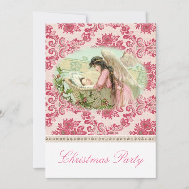 Victorian jul party inbjudningar (Framsida)