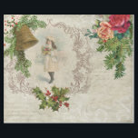 Victorian jul Ro, Gräs & Holly Collage Presentpapper<br><div class="desc">Fantastisk årgång Julkollage med Victorias ephemera,  inklusive vinterkläder i graverad filigree ram,  ro,  holly,  Brass klockor,  gräs,  blomning och fransk-manusattypografi på störd parkeringsbakgrund. Lämplig även för projekt för att frigöra sidor eller utforma helgdag.</div>
