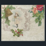 Victorian jul Ro, Gräs & Holly Collage Presentpapper<br><div class="desc">Fantastisk årgång Julkollage med Victorias ephemera,  inklusive vinterkläder i graverad filigree ram,  ro,  holly,  Brass klockor,  gräs,  blomning och fransk-manusattypografi på störd parkeringsbakgrund. Lämplig även för projekt för att frigöra sidor eller utforma helgdag.</div>