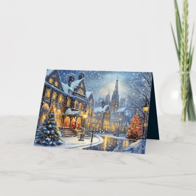 Victorian Julfoto Kort (Framsida)