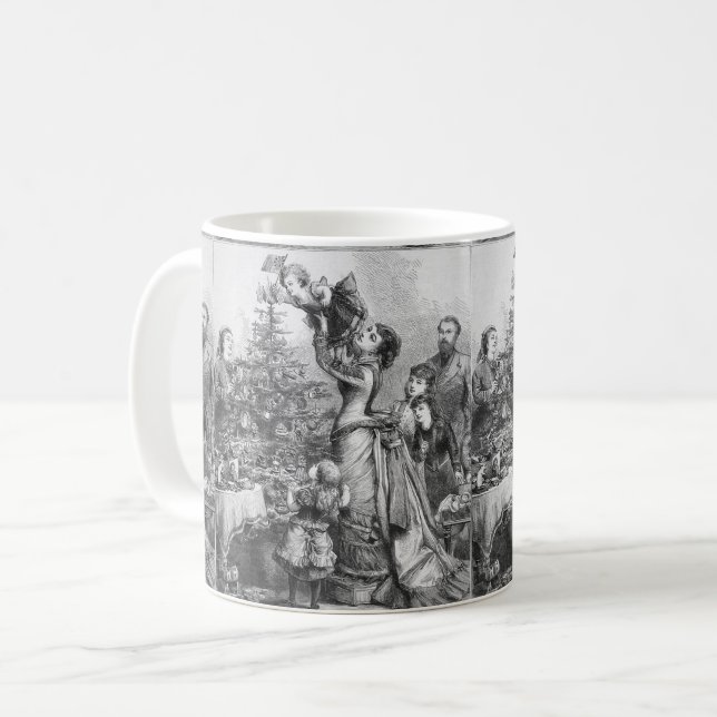 Victorian Julgran Star Kaffemugg (Framsida vänster)