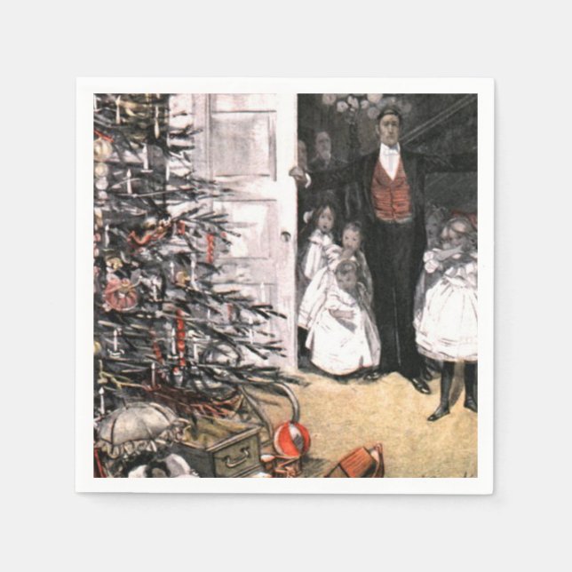 Victorian-julmorgon Pappersservett (Framsidan)