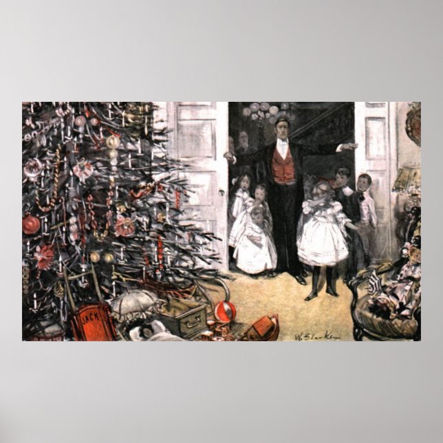 Victorian-julmorgon Poster (Framsidan)