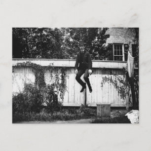 Victorian Jumping Man Vykort