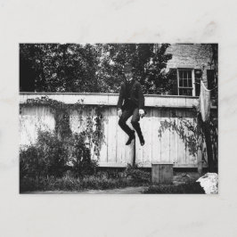 Victorian Jumping Man Vykort