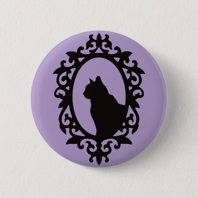 Victorian Katt Gothic Knapp (Framsida)