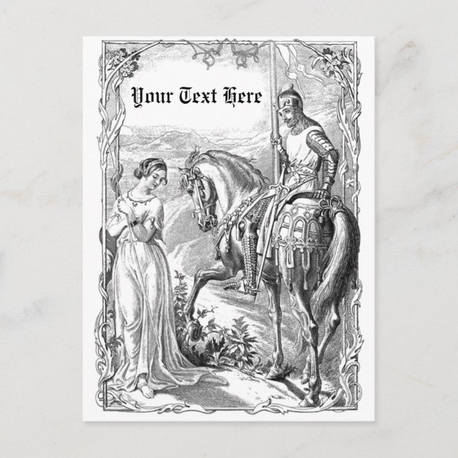 Victorian Knight Vykort (Framsida)