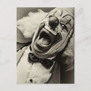 Victorian Konstig Funny Clown Vykort