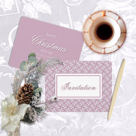 Victorian Lace Pink Invitation Inbjudningar